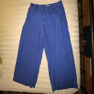 Madewell Wide-Leg Linen Trousers